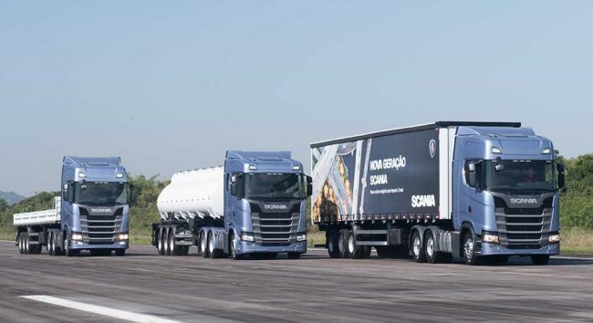 Nova geração de caminhões Scania chegará ao Brasil em 2019